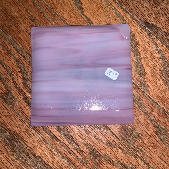 Handmade Decorative Fused Glass Tray - Picture 2 of 2